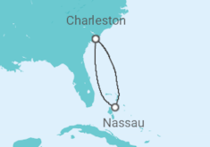 Itinerario del Crucero De Charleston a Nassau  - Carnival Cruise Line
