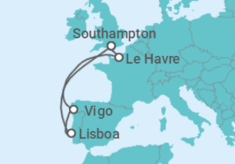 Itinerario del Crucero Portugal, España, Francia - Royal Caribbean