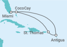 Itinerario del Crucero Antigua Y Barbuda, Islas Vírgenes - EEUU - Royal Caribbean