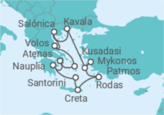 Itinerario del Crucero Grecia, Turquía - Azamara