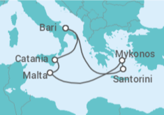 Itinerario del Crucero Islas Griegas - Costa Cruceros