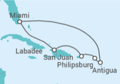 Itinerario del Crucero Puerto Rico, Saint Maarten, Antigua Y Barbuda - Royal Caribbean