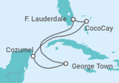 Itinerario del Crucero Maravillas del Caribe y CocoCay - Royal Caribbean