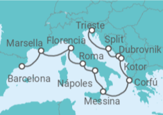 Itinerario del Crucero Desde Trieste a Barcelona - NCL Norwegian Cruise Line