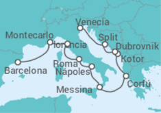 Itinerario del Crucero Desde Barcelona a Venecia - NCL Norwegian Cruise Line