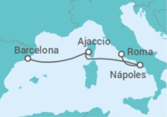 Itinerario del Crucero Francia, Italia - NCL Norwegian Cruise Line