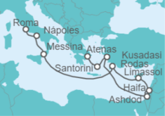 Itinerario del Crucero Grecia, Turquía,  Chipre, Italia - NCL Norwegian Cruise Line
