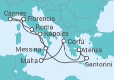 Itinerario del Crucero Grecia, Croacia, Italia, Francia - NCL Norwegian Cruise Line