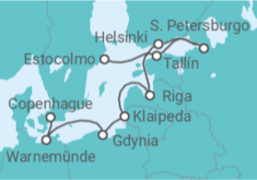 Itinerario del Crucero Alemania, Polonia, Lituania, Letonia, Finlandia, Estonia - NCL Norwegian Cruise Line