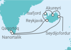 Itinerario del Crucero Islandia - NCL Norwegian Cruise Line