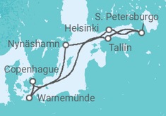 Itinerario del Crucero Alemania, Estonia, Finlandia, Suecia - NCL Norwegian Cruise Line