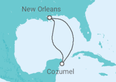 Itinerario del Crucero De Nueva Orleans a Cozumel - Carnival Cruise Line