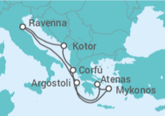 Itinerario del Crucero Montenegro, Grecia - Royal Caribbean
