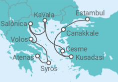 Itinerario del Crucero Turquía y Grecia - Azamara