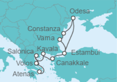 Itinerario del Crucero Desde Estambul (Turquía) a Pireo (Atenas) - Azamara