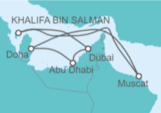 Itinerario del Crucero Emiratos Árabes, Omán - Costa Cruceros