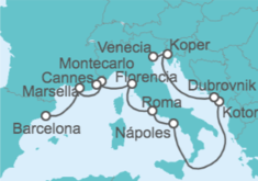 Itinerario del Crucero Desde Barcelona a Venecia - Oceania Cruises