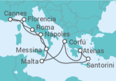 Itinerario del Crucero Grecia, Croacia, Italia, Francia - NCL Norwegian Cruise Line
