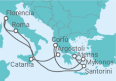 Itinerario del Crucero Grecia, Croacia, Italia - NCL Norwegian Cruise Line