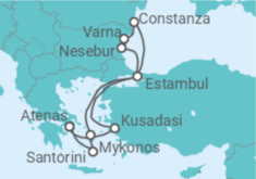 Itinerario del Crucero Turquía, Bulgaria, Grecia - NCL Norwegian Cruise Line