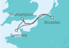 Itinerario del Crucero Guernsey, Bélgica - Cunard