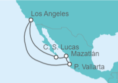 Itinerario del Crucero Pacífico Mexicano - Carnival Cruise Line