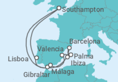 Itinerario del Crucero Gibraltar, España, Portugal - Royal Caribbean