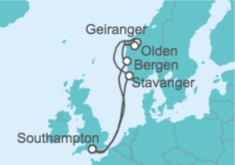 Itinerario del Crucero Noruega - Royal Caribbean