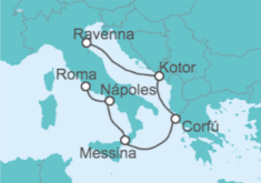 Itinerario del Crucero Italia, Grecia, Montenegro - Royal Caribbean