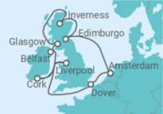 Itinerario del Crucero Reino Unido, Guernsey - Royal Caribbean