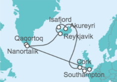 Itinerario del Crucero Islandia - Princess Cruises