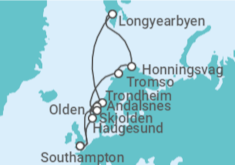 Itinerario del Crucero Noruega - Princess Cruises