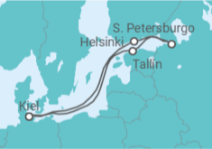 Itinerario del Crucero Estonia, Rusia, Finlandia - AIDA