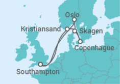 Itinerario del Crucero Dinamarca, Noruega - Princess Cruises