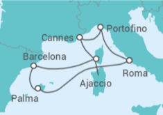 Itinerario del Crucero Italia, Francia, España - Celebrity Cruises