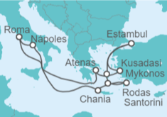 Itinerario del Crucero Italia, Grecia, Turquía - Celebrity Cruises