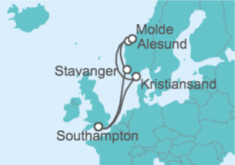 Itinerario del Crucero Noruega - Celebrity Cruises