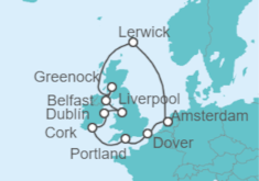 Itinerario del Crucero Reino Unido, Irlanda - Celebrity Cruises