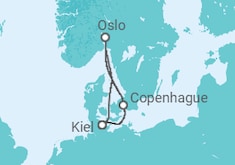 Itinerario del Crucero Noruega y Dinamarca - AIDA