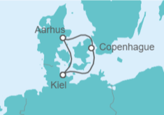Itinerario del Crucero Dinamarca - AIDA