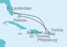 Itinerario del Crucero Caribe Oriental y Bahamas + Miami - Celebrity Cruises
