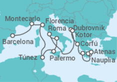 Itinerario del Crucero Desde Barcelona a Pireo (Atenas) - Holland America Line