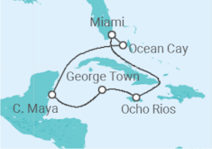 Itinerario del Crucero Jamaica, Islas Caimán - MSC Cruceros