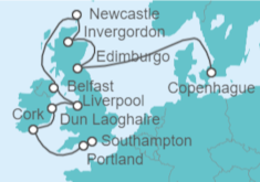 Itinerario del Crucero Islas Británicas - NCL Norwegian Cruise Line
