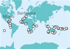 Itinerario del Crucero Vuelta al mundo 2023 Seabourn - Seabourn