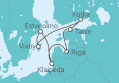 Itinerario del Crucero Finlandia, Estonia, Suecia - Royal Caribbean