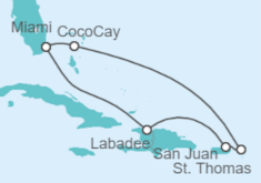 Itinerario del Crucero Puerto Rico e Islas Vírgenes - Royal Caribbean