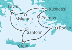 Itinerario del Crucero Grecia, Turquía - Celestyal Cruises
