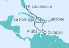 Itinerario del Crucero República Dominicana, Aruba, Curaçao - Royal Caribbean