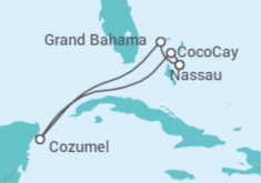 Itinerario del Crucero Bahamas y México - Royal Caribbean